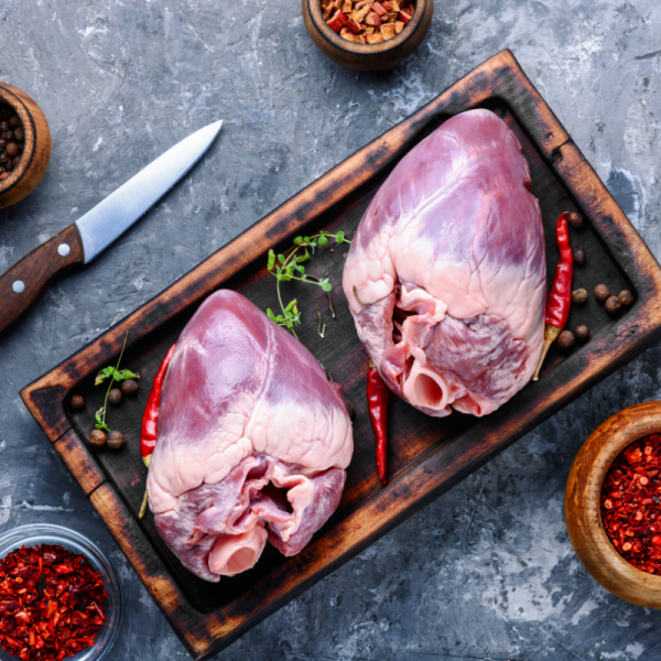 Coeur de porc entier (x2)