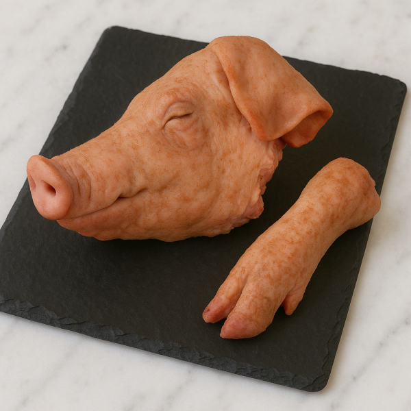 1/2 Tête de Porc avec langue + pied...