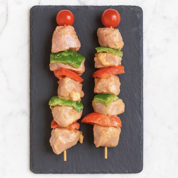 Brochettes de Poulet au Curry (x2)