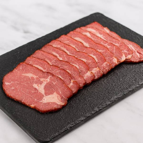 Boeuf fumé, séché, en tranches - Noix...
